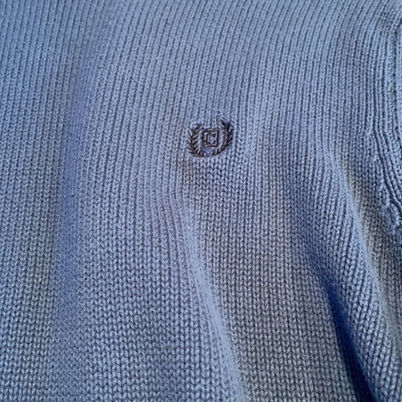 Dusty Blue Chaps Sweater - Picture 2 of 5